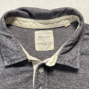 Billy Reid Gray Polo Shirt Size Large